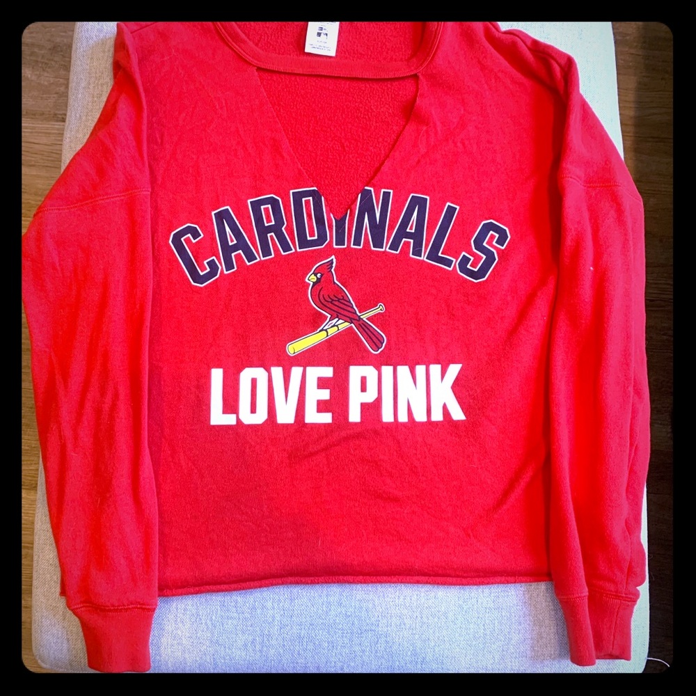 Long-sleeve Cardinals V-neck sweatshirt